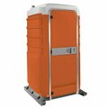 Polyjohn FS33011 Fleet Orange Premium Portable Restroom with Freshwater / Recirculating Flush Tank 621FS33011